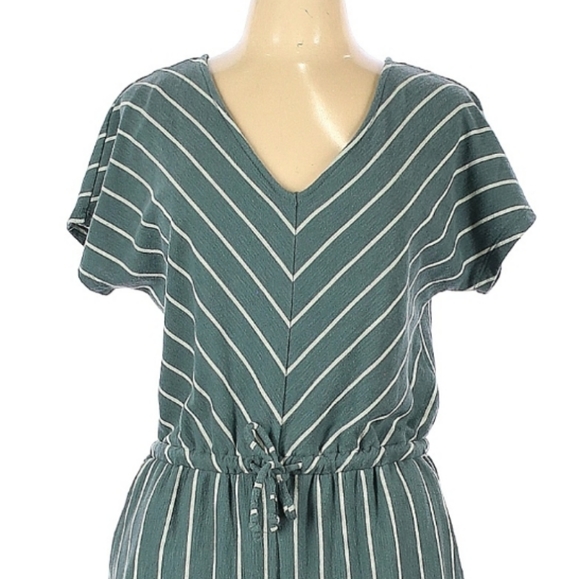 Sonoma Green Striped Jumpsuit M - Picture 2 of 4